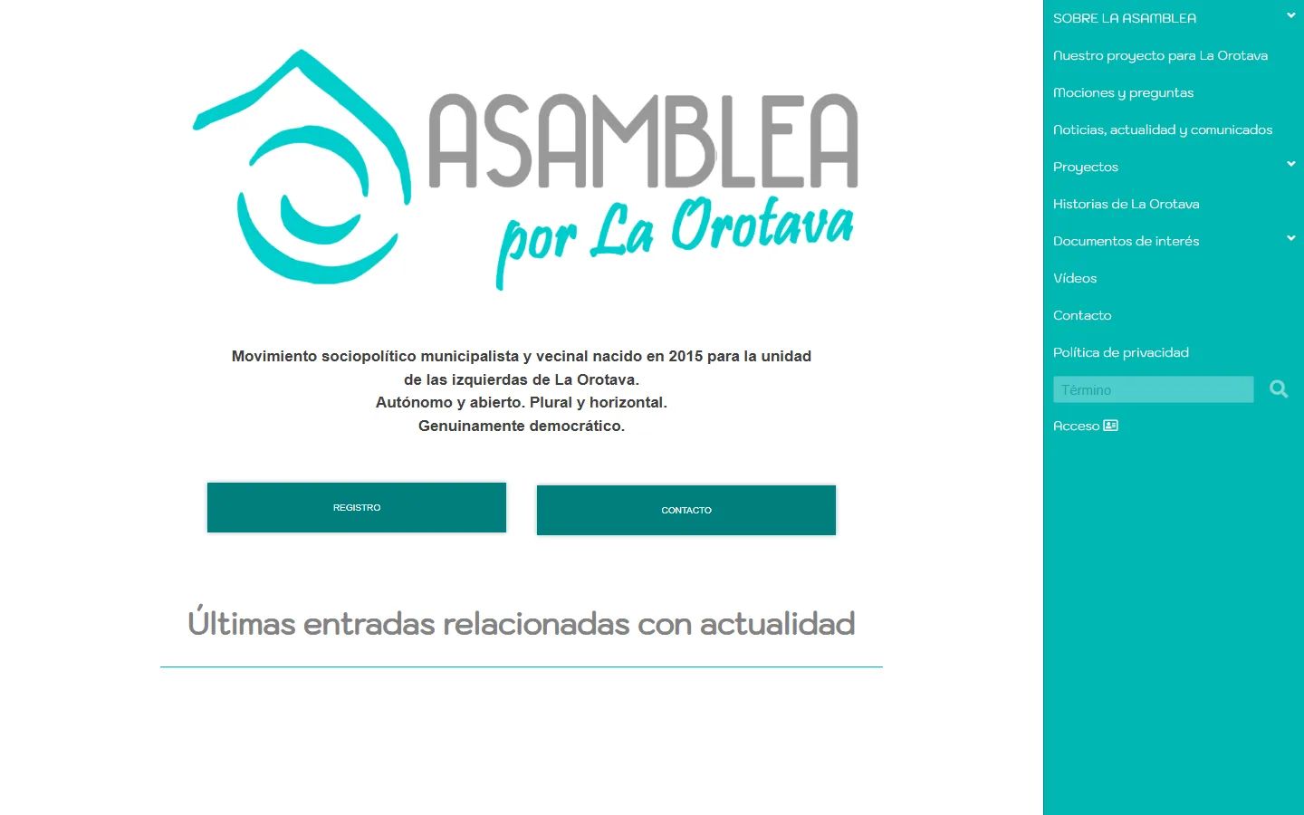 Asamblea por La Orotava, web de un movimiento municipalista