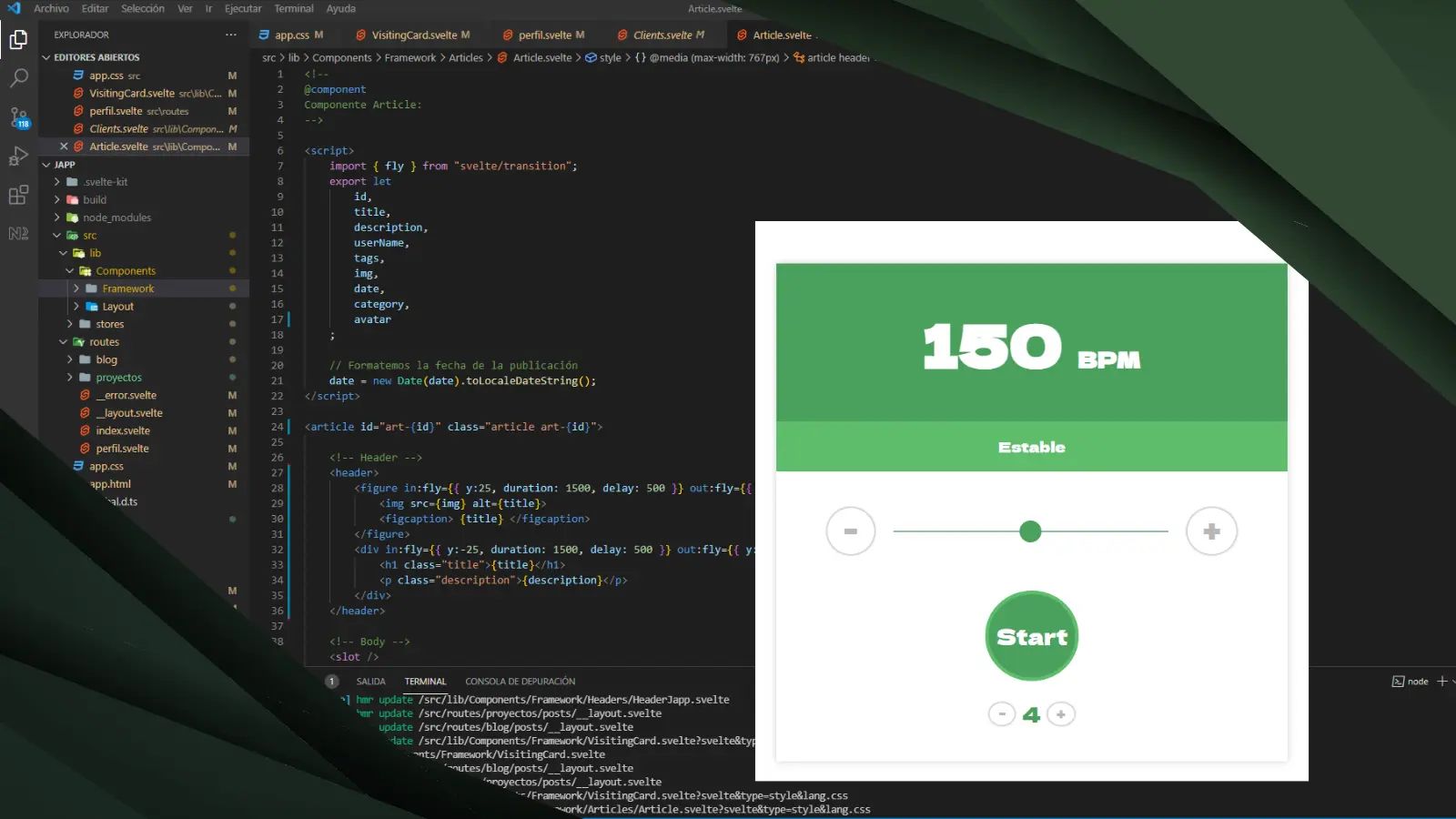 Metronome, a tool for musicians