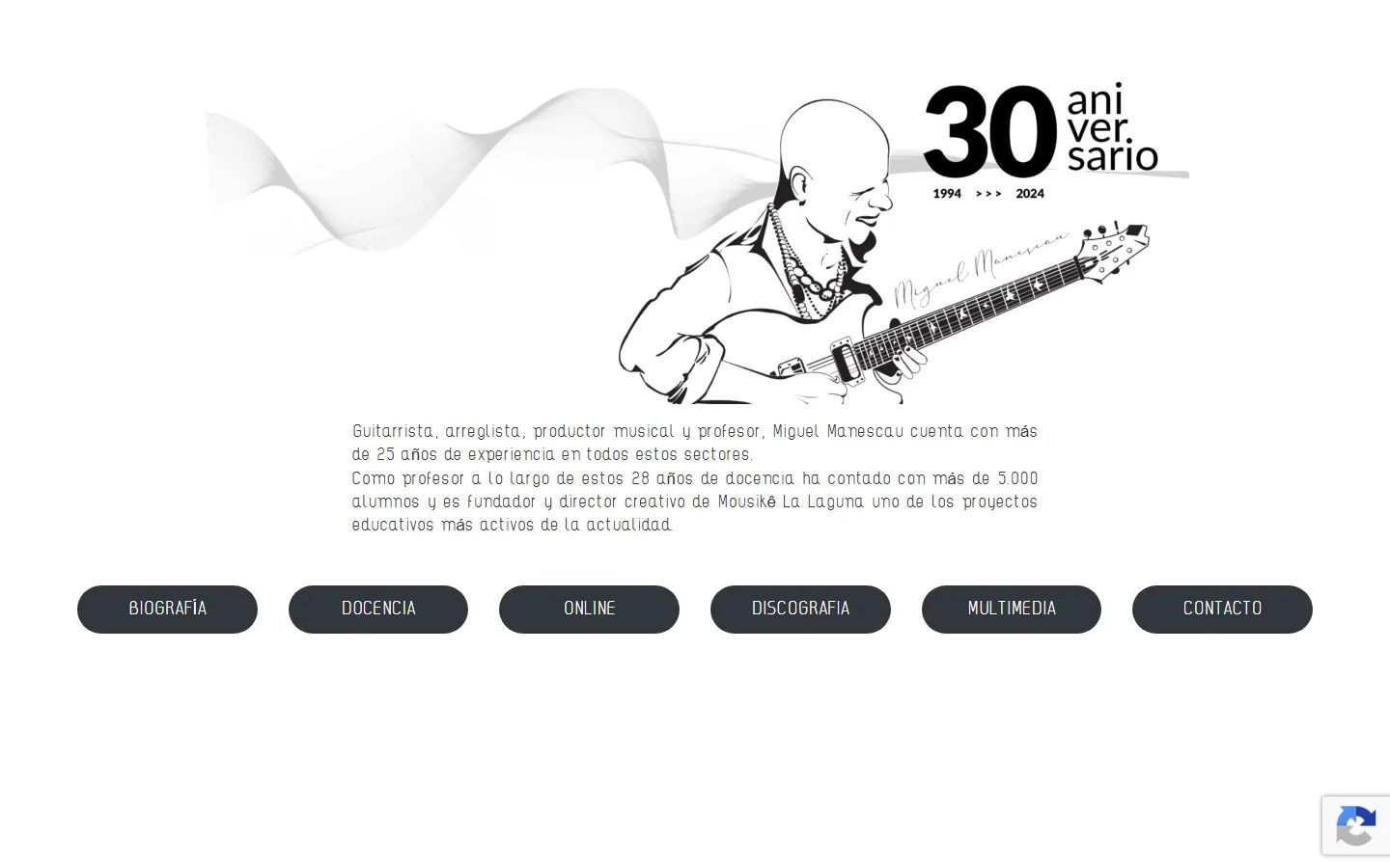 Miguel Manescau, web de un músico independiente